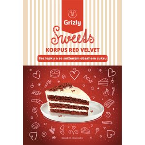 GRIZLY Sweets Zmes na Red Velvet bez lepku 670 g